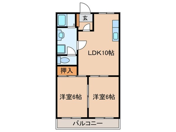 いずみハイツの物件間取画像